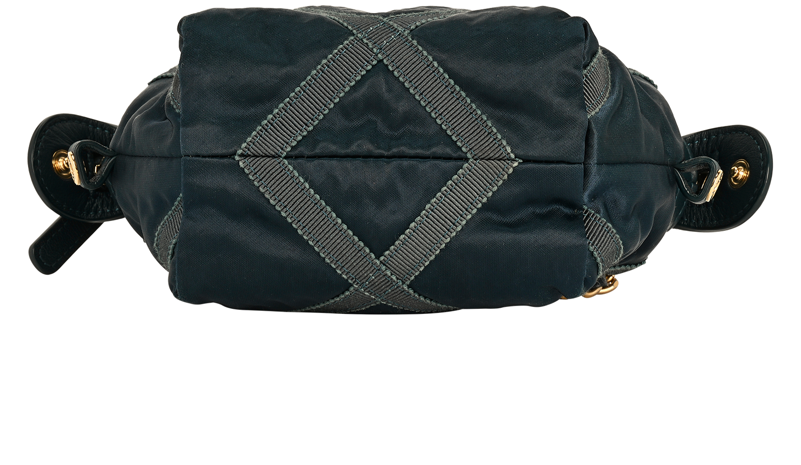 Grosgrain Lifestyle Clutch With Chain, &pound;1,900, Handbags, Blue, Nylon, Top view